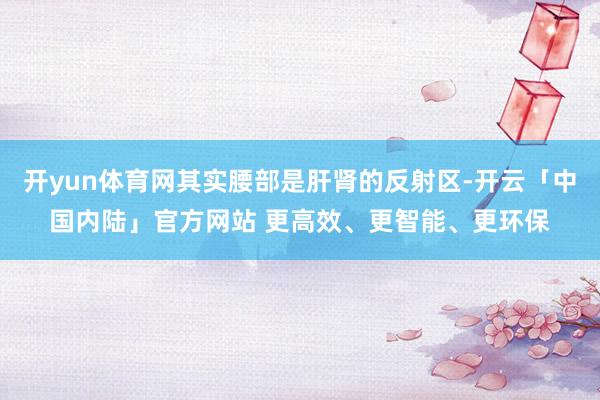 开yun体育网其实腰部是肝肾的反射区-开云「中国内陆」官方网站 更高效、更智能、更环保