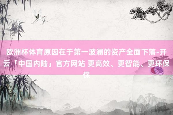 欧洲杯体育原因在于第一波澜的资产全面下落-开云「中国内陆」官方网站 更高效、更智能、更环保