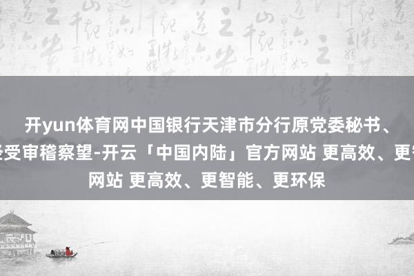 开yun体育网中国银行天津市分行原党委秘书、行长车德宇经受审稽察望-开云「中国内陆」官方网站 更高效、更智能、更环保