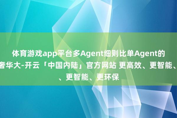 体育游戏app平台多Agent细则比单Agent的Token奢华大-开云「中国内陆」官方网站 更高效、更智能、更环保