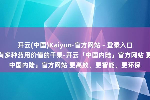 开云(中国)Kaiyun·官方网站 - 登录入口是一种养分价值高、具有多种药用价值的干果-开云「中国内陆」官方网站 更高效、更智能、更环保