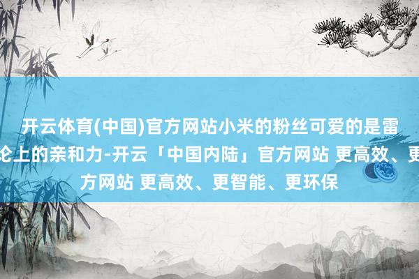 开云体育(中国)官方网站小米的粉丝可爱的是雷军和小米在公论上的亲和力-开云「中国内陆」官方网站 更高效、更智能、更环保