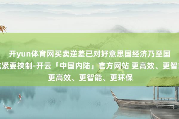 开yun体育网买卖逆差已对好意思国经济乃至国度安全组成紧要挟制-开云「中国内陆」官方网站 更高效、更智能、更环保